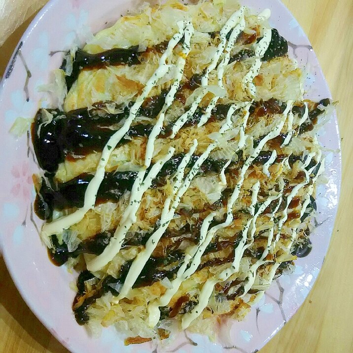 お好み粉がなくても美味しい。お好み焼き